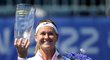 Obrovská radost Marie Bouzkové z prvního titulu na okruhu WTA