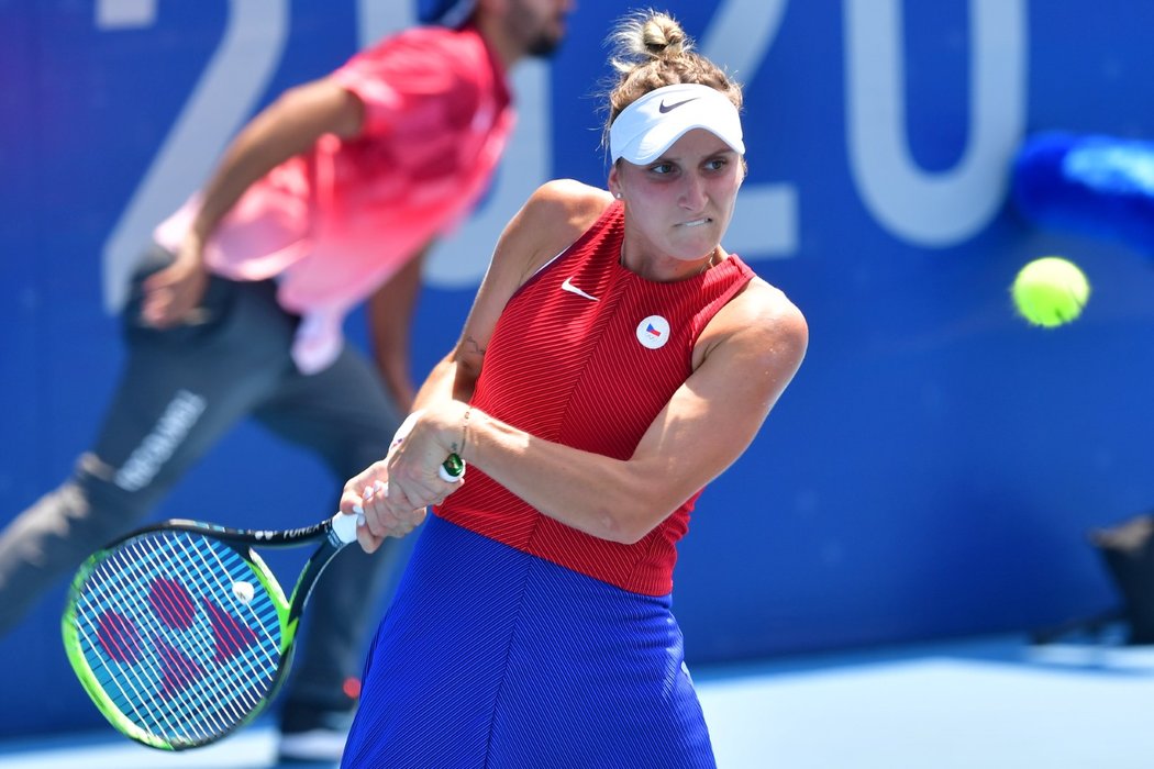 Markéta Vondroušová během olympijského čtvrtfinále