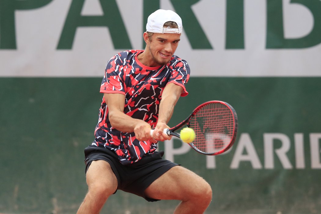 Tomáš Macháč při premiéře na grandslamu French Open loni