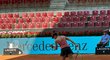 Barbora Strýcová při svém návratu k profesionálnímu tenisu v Madridu