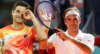 Madridské F&F. Ferrer se loučil v slzách, Federer po čase perlí na antuce