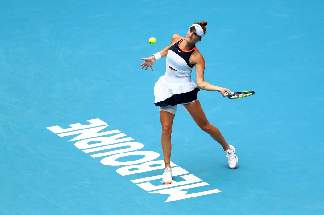 Markéta Vondroušová během letošního Australian Open