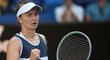 Radost české tenistky Barbory Krejčíkové z postpu do druhého kola Australian Open
