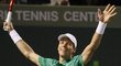 Tomáš Berdych se raduje po výhře nad Rogerem Federerem