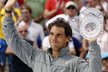 Poražený finalista turnaje v Miami Rafael Nadal děkuje fanouškům za podporu