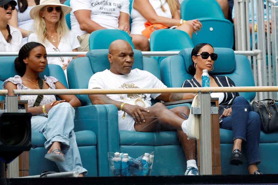 Triumf Petry Kvitové ve finále turnaje v Miami sledoval také bývalý vynikající boxer Mike Tyson