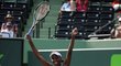 Venus Williamsová po svém vítězném návratu na kurty, v šatech ze své kolekce