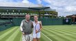 Milan Bouzek s dcerou Marií na Wimbledonu