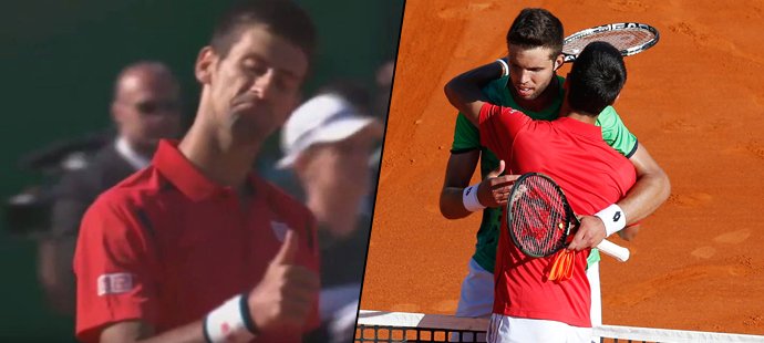 Sportovní gesto Novaka Djokoviče, který pogratuloval Jiřímu Veselému k výhře