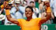 Šťastný španělský tenista Rafael Nadal po výhře nad Dominicem Thiemem ve čtvrtfinále turnaje v Monte Carlu