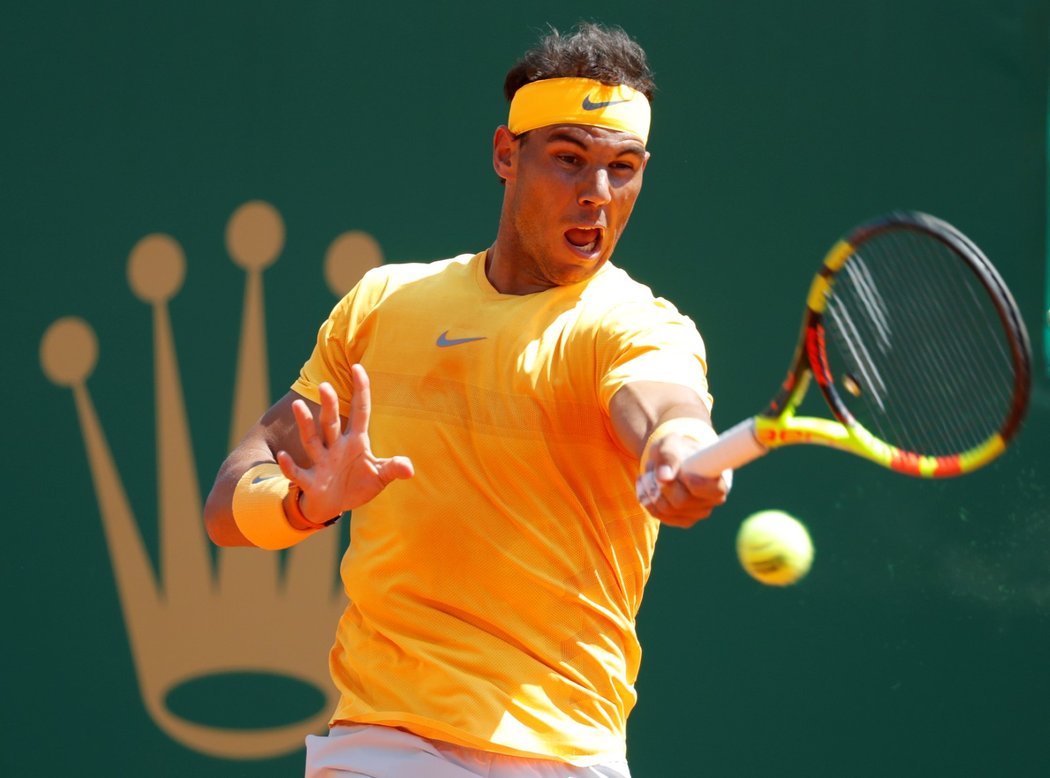 Španělský tenista Rafael Nadal během čtvrtfinále antukového Monte Carla