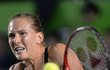 Nicole Vaidišová v zápase proti Aně Ivanovičové na turnaji v Monterrey
