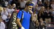 Roger Federer po nevydařeném utkání s Francouzem Tsongou