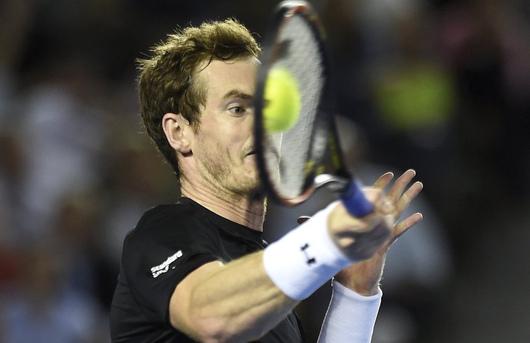 Andy Murray ve finálovém souboji s Djokovičem