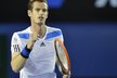Andy Murray na tenisovém Australian Open v utkání 2. kola proti Vincentu Millotovi