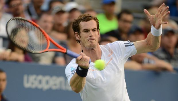 Andy Murray během utkání s Čiličem Andy Murray během utkání s Čiličem