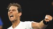 Španělský tenista Rafael Nadal se raduje z postupu na Australian Open