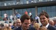 Roger Federer a Rafael Nadal diskutují s fanoušky