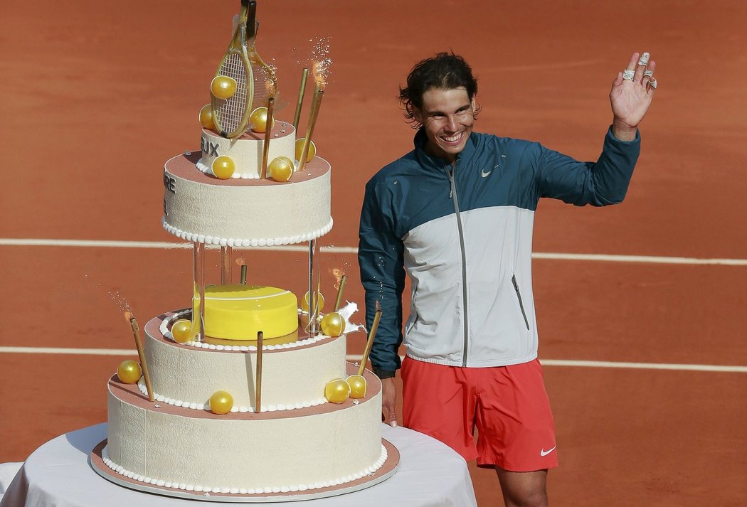 Rafael Nadal slavil dvacáté sedmé narozeniny