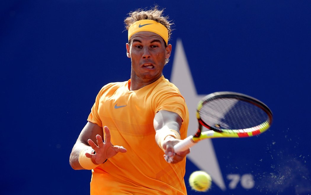 Španělský tenista Rafael Nadal během turnaje v Barceloně