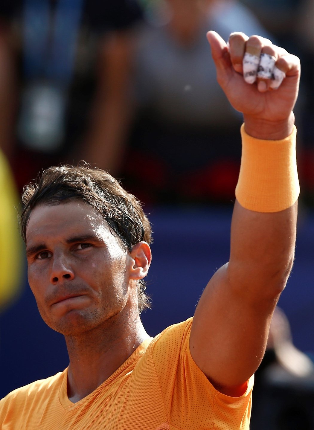 Španělský tenista Rafael Nadal během turnaje v Barceloně