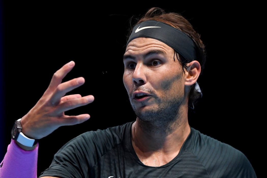 Španělský tenista Rafael Nadal na Turnaji mistrů v Londýně