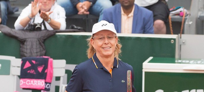 Tenisová legenda Martina Navrátilová na Roland Garros