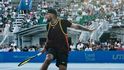 Nick Kyrgios při tenisové exhibici