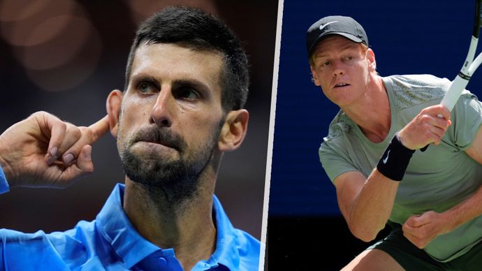 Novak Djokovic (vlevo) viní v dopingové kauze Jannika Sinnera někoho jiného