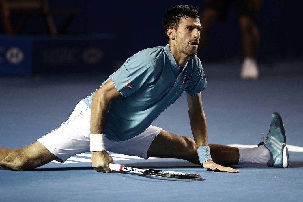 Novak Djokovič na turnaji v Mexiku