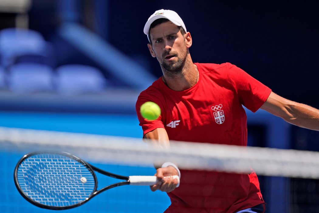 Srbský tenista Novak Djokovič nastoupí do utkání na olympiádě v Tokiu jako suverén