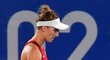 Zklamaná česká tenistka Markéta Vondroušová po prohře ve finále ženské dvouhry na olympiádě v Tokiu