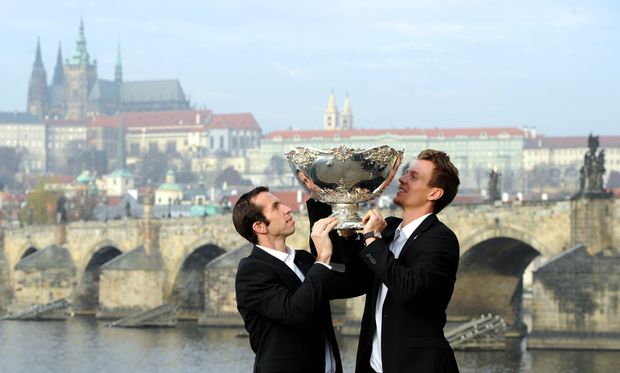Radek Štěpánek a Tomáš Berdych si vychutnávají životní úspěch Radek Štěpánek a Tomáš Berdych si vychutnávají životní úspěch