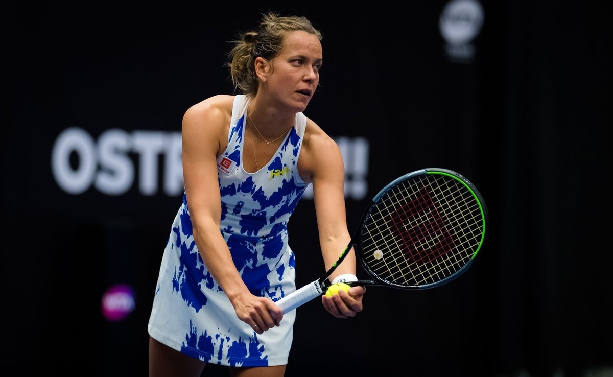 Barbora Strýcová na halovém turnaji WTA v Ostravě