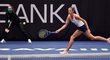 Česká tenistka Karolína Plíšková v utkání druhého kola na turnaji v Ostravě