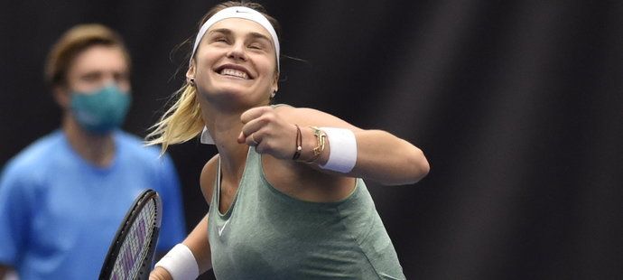 Aryna Sabalenková, vítězka turnaje WTA v Ostravě