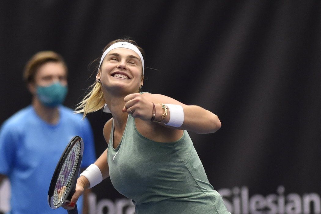 Aryna Sabalenková, vítězka turnaje WTA v Ostravě