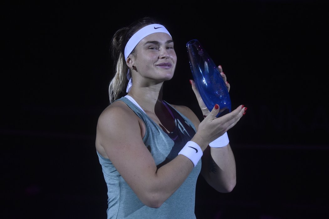 Aryna Sabalenková, vítězka turnaje WTA v Ostravě