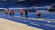 Ostrava aréna se narychlo mění z volejbalové haly  na tenisovou