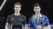 Finalisté turnaje v Paříži, Andy Murray a Novak Djokovič