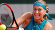 Petra Kvitová v utkání na French Open proti Veronice Cepedeové