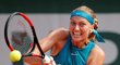 Petra Kvitová v utkání na French Open proti Veronice Cepedeové