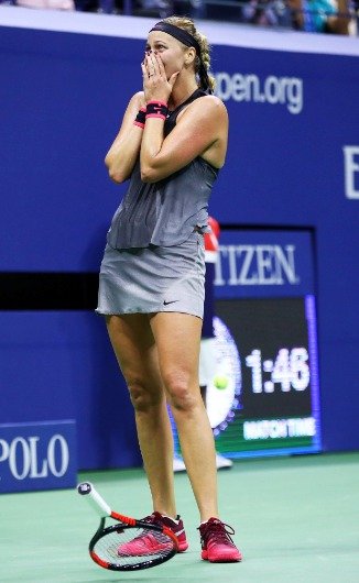 Petra Kvitová si postupem do čtvrtfinále vyrovnala své maximum na US Open z roku 2015.