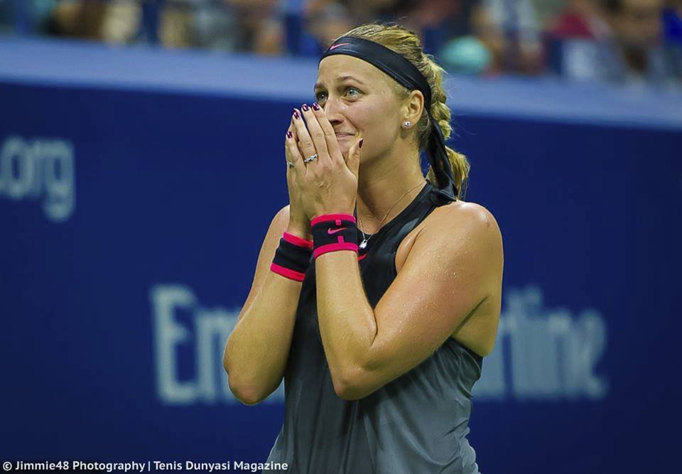 V New Yorku si Petra Kvitová v osmifinále &#34;vyšlápla&#34; na Španělku Garbiňe Muguruzaovou, která byla jednou z favoritek turnaje a je letošní vítězkou Wimbledonu.