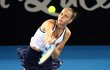 Česká tenistka Karolína Plíšková na turnaji v Brisbane během vítězného čtvrtfinále