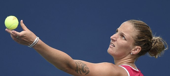 Česká tenistka Karolína Plíšková na turnaji v Cincinnati