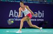 Česká tenistka Karolína Plíšková na prvním turnaji sezony v Abú Zabí, kde vypadla ve druhém kole