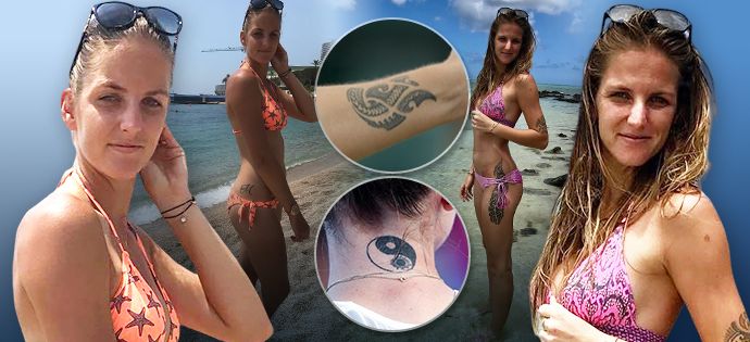 Tetování tenisových dvojčat Karolíny a Kristýny Plíškových