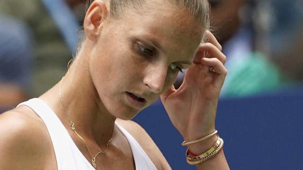 Česká tenistka Karolína Plíšková po vyřazení na US Open