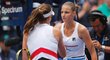 Česká tenistka ve chvíli, kdy vypadla na tenisovém US Open